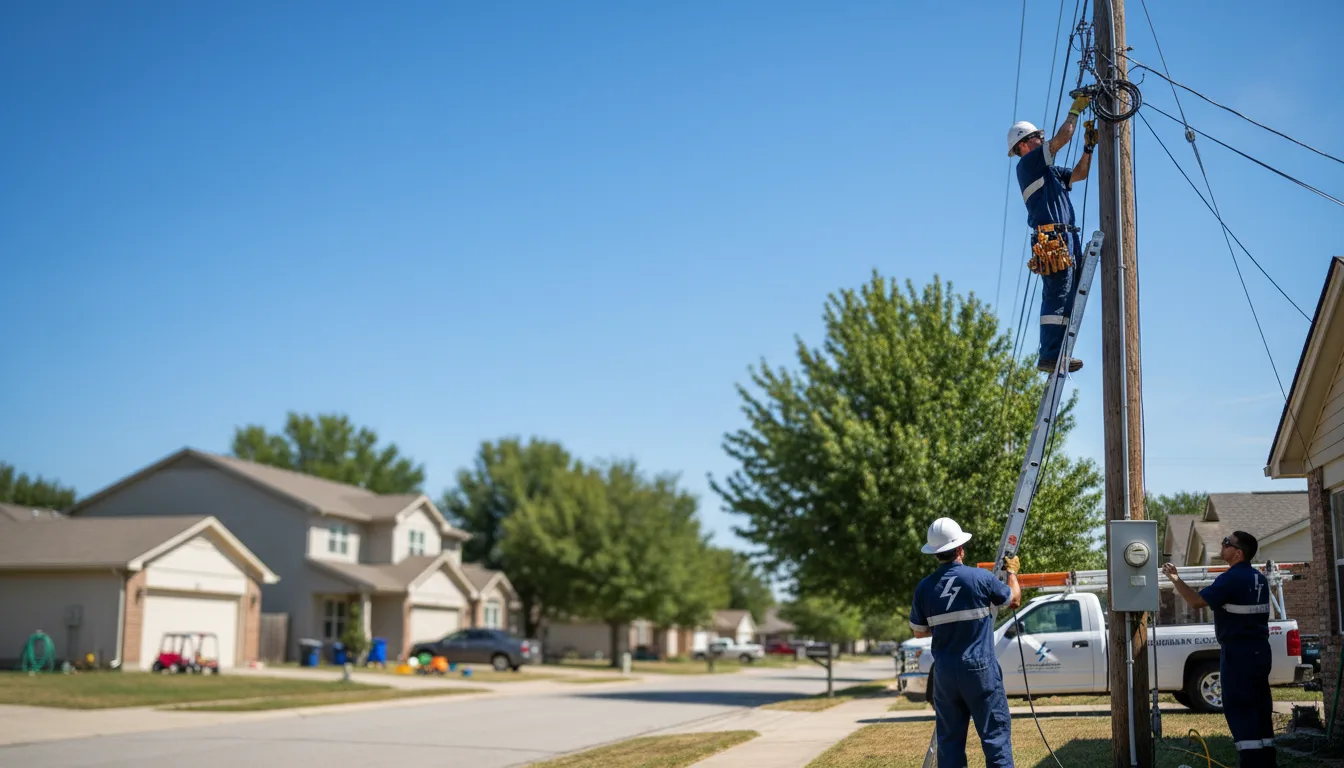 Residential electrician providing installation services in Steele, ND